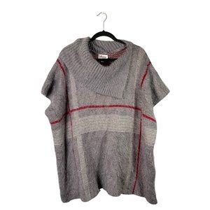 Arianna by Howard’s Fuzzy Soft Plaid Loose Fit Knit Business Casual Sweater OS